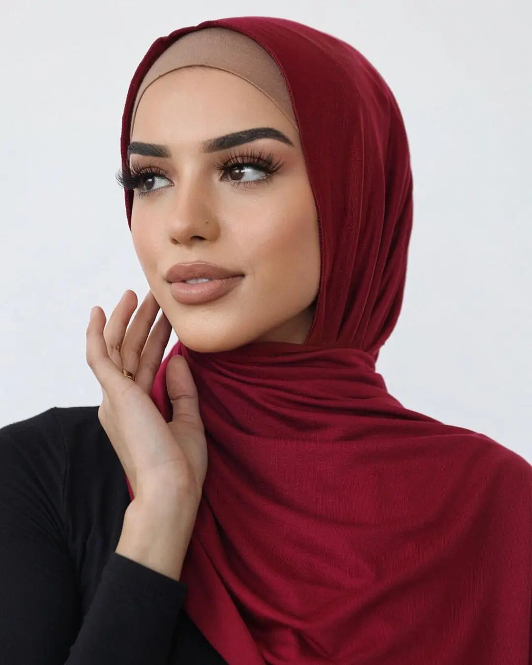 Soft Jersey Hijab - Plain, Lightweight & Stretchy