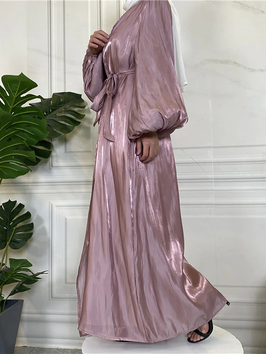Modest Ramadan Abaya - Purple Kaftan