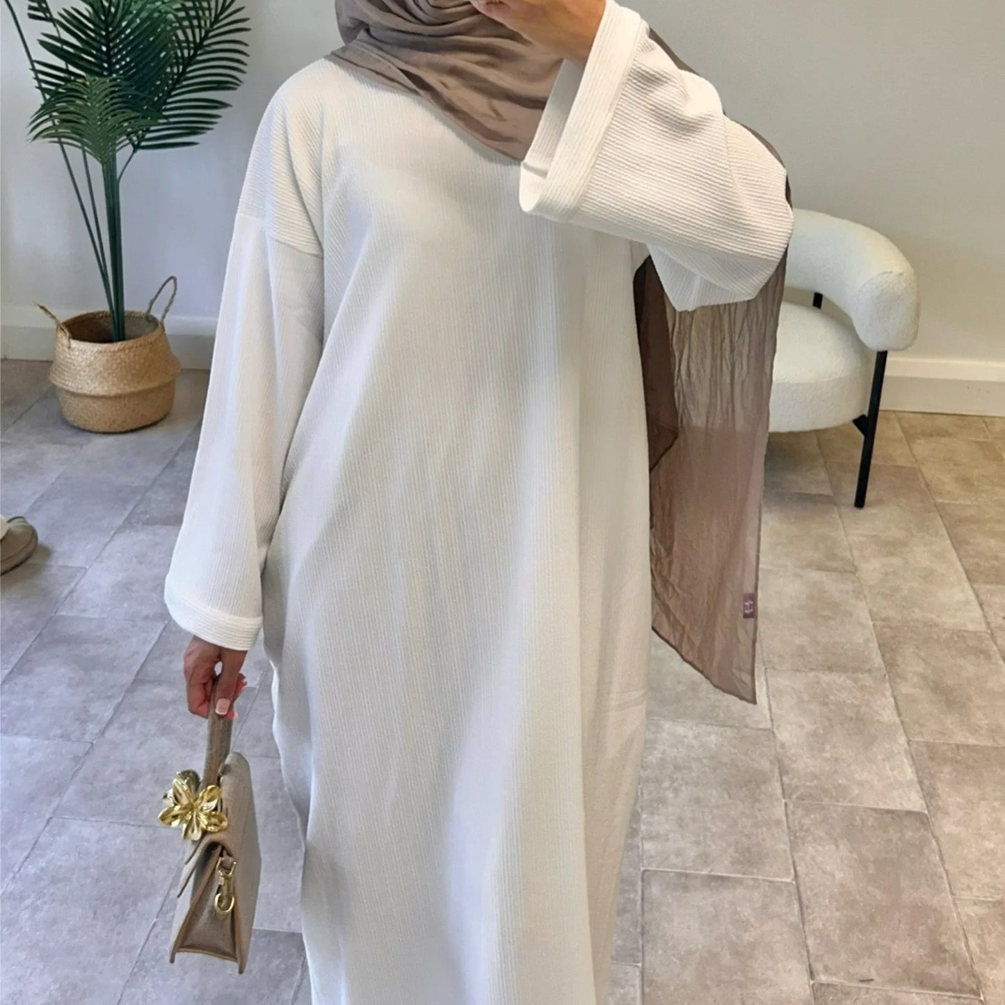 Dubai Style Solid Abaya