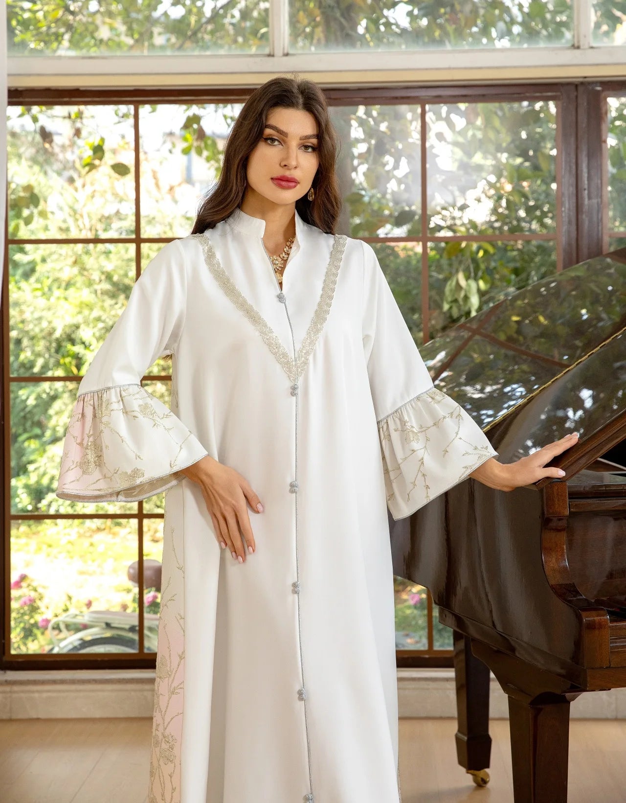 Muslim Dress Elegant long sleeve Dubai Abaya