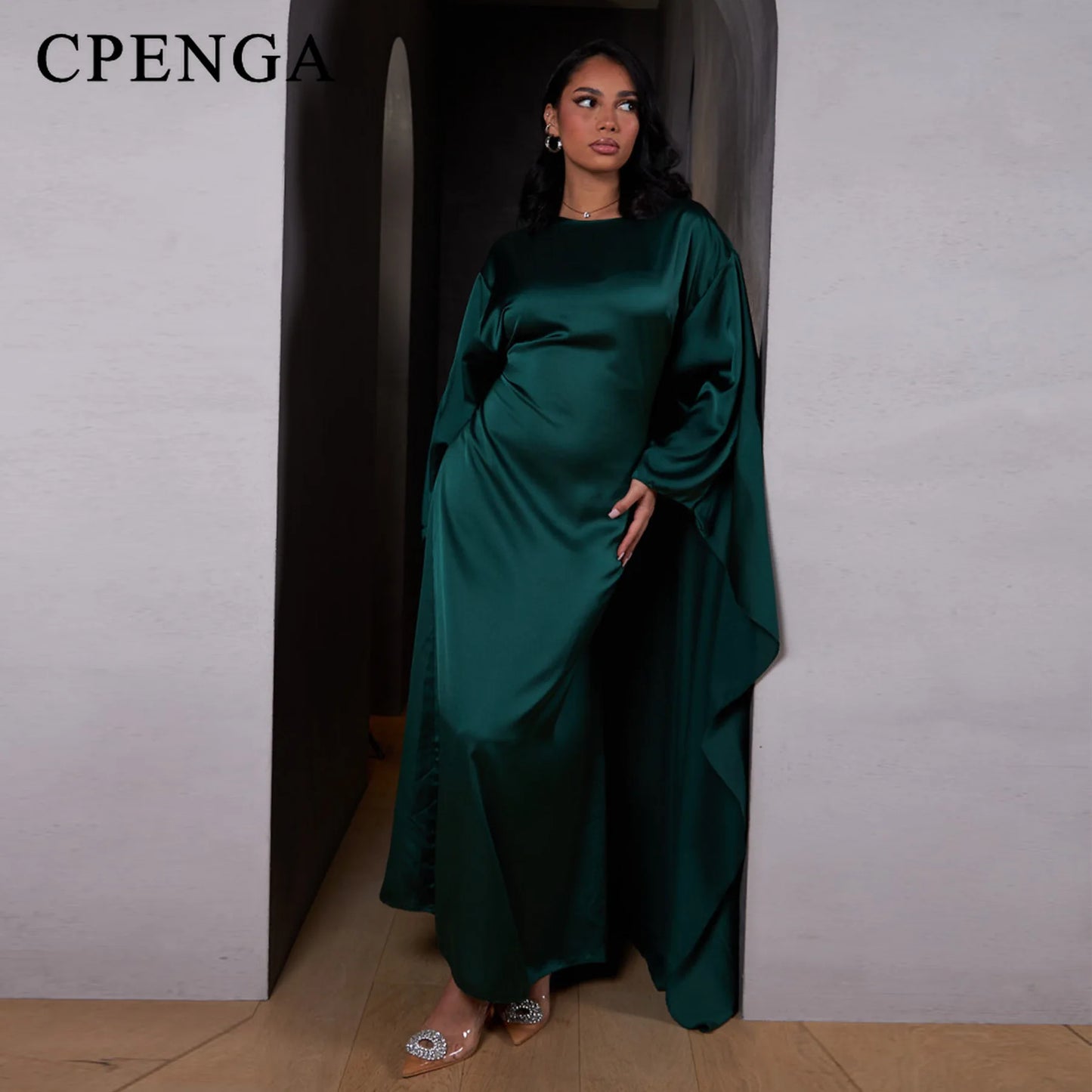 Luxury Satin Dubai Abaya Dress