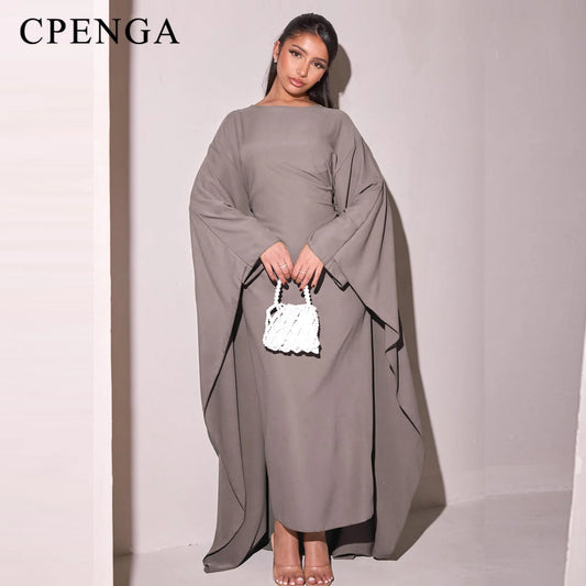 Luxury Satin Dubai Abaya Dress