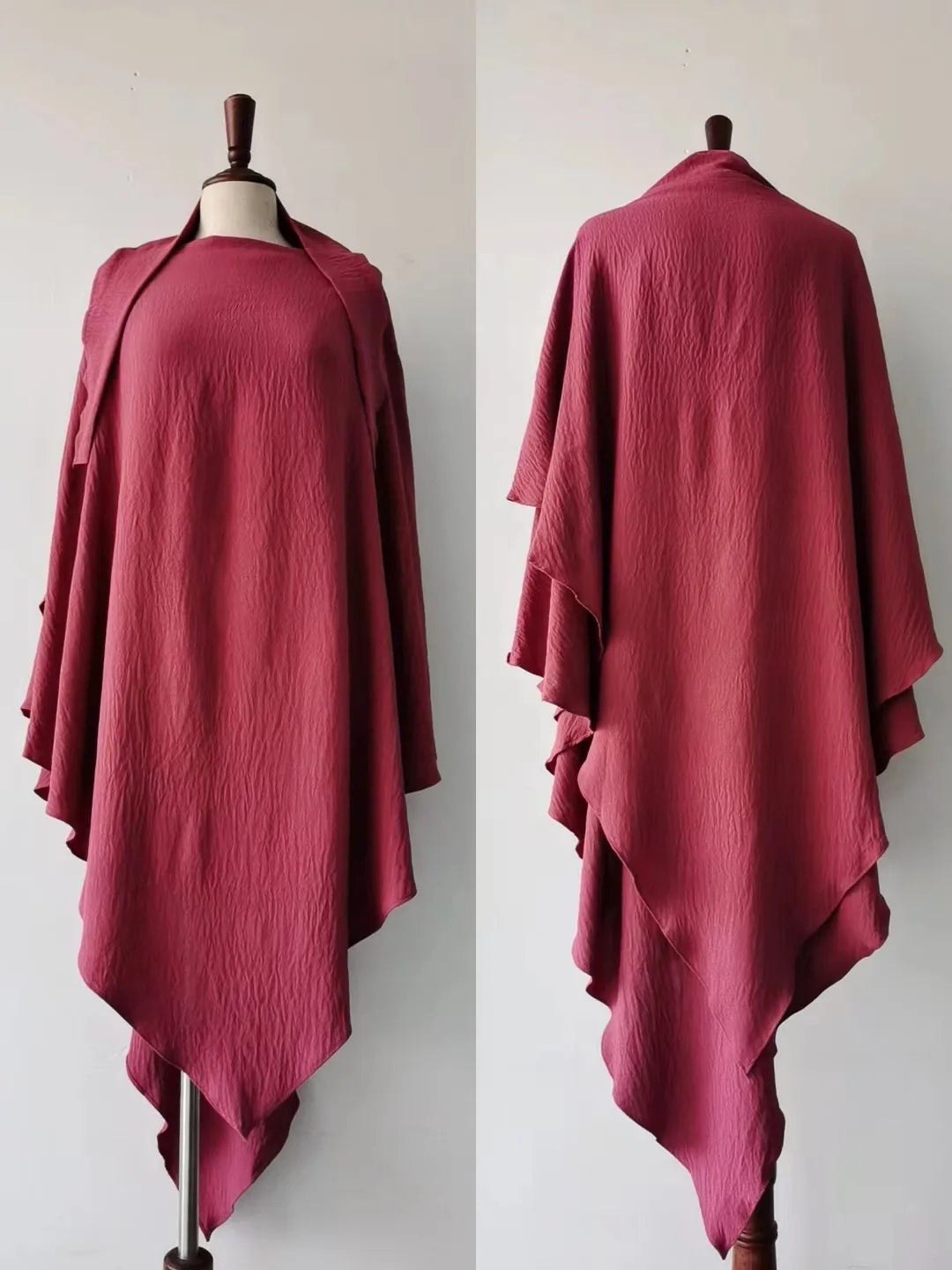 Moroccan Style Khimar – Double Layer Flowing Hijab