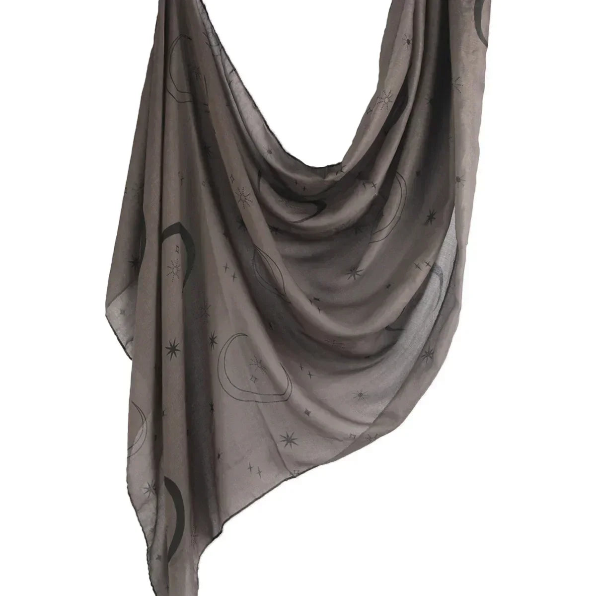 Brushstroke Bloom Hijab - Watercolor Print Breathable Scarf
