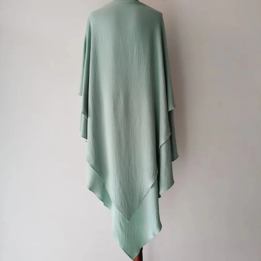 Moroccan Style Khimar – Double Layer Flowing Hijab