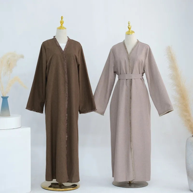 Luxury Tassel Abaya Kaftan Dress