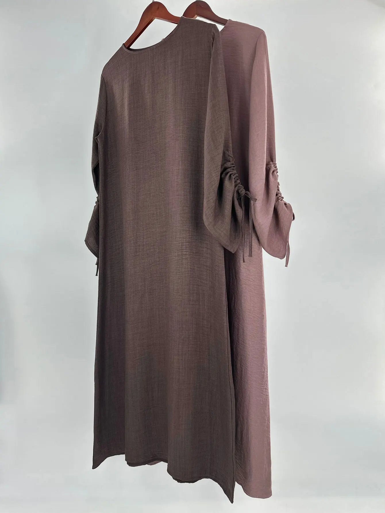 Lace-Up Sleeve Modest Abaya