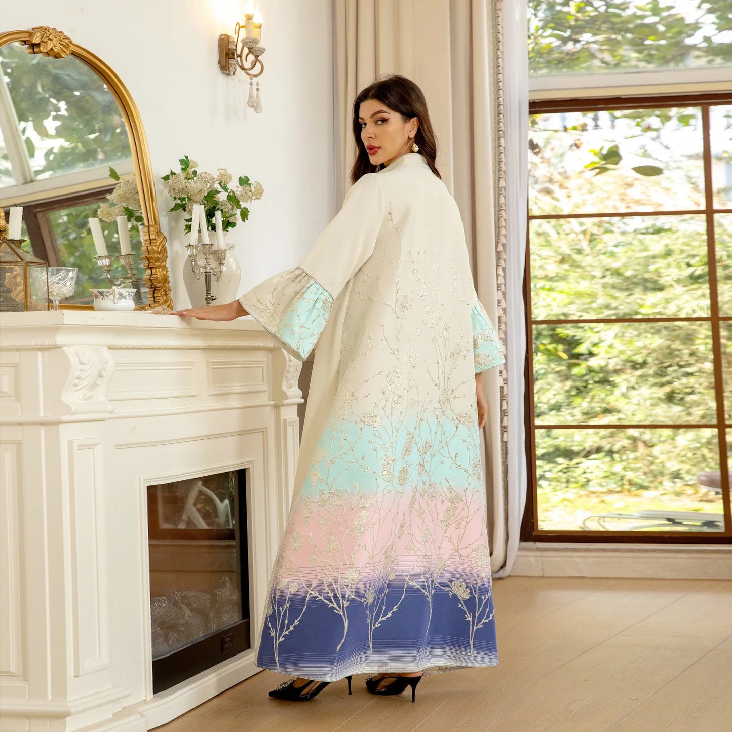 Muslim Dress Elegant long sleeve Dubai Abaya
