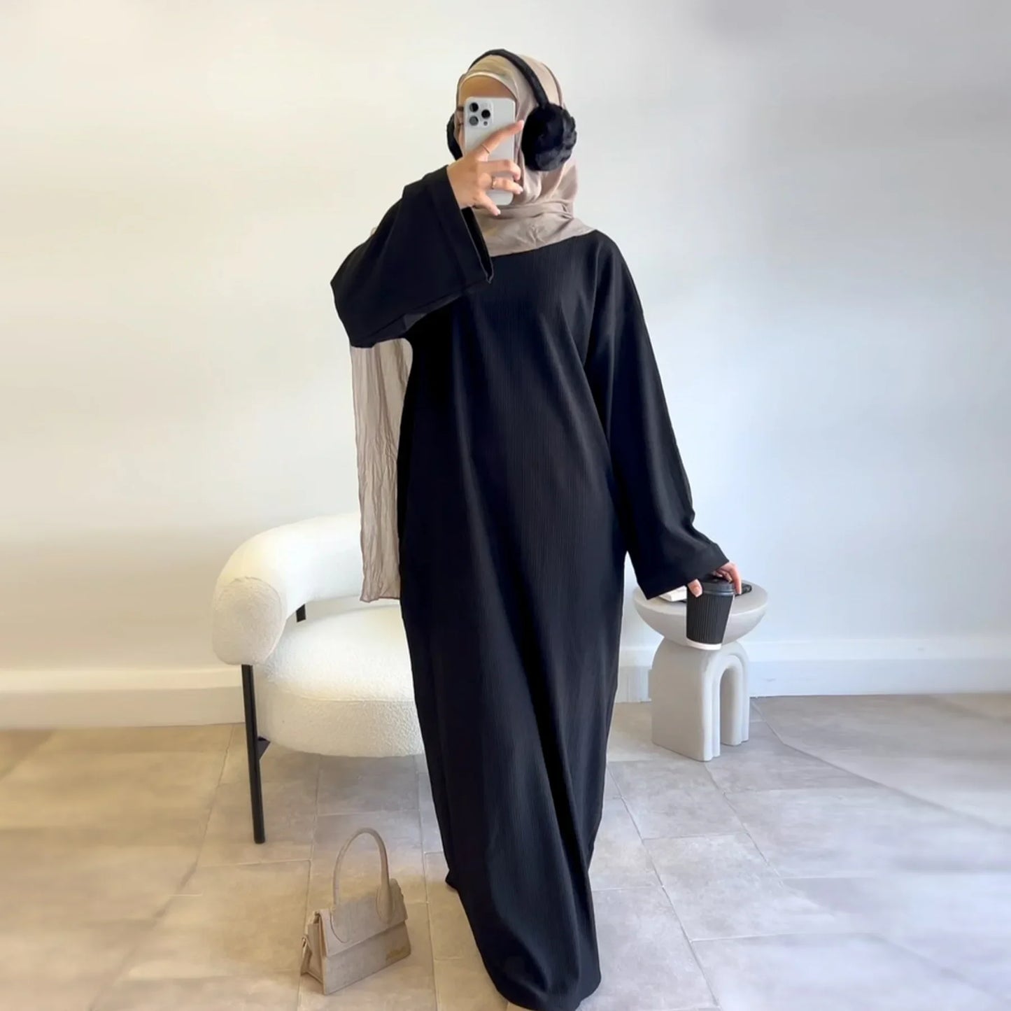 Dubai Style Solid Abaya