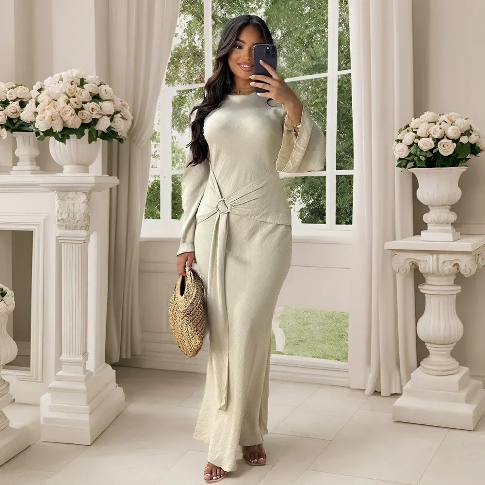 Luxury Tassel Abaya Kaftan Dress