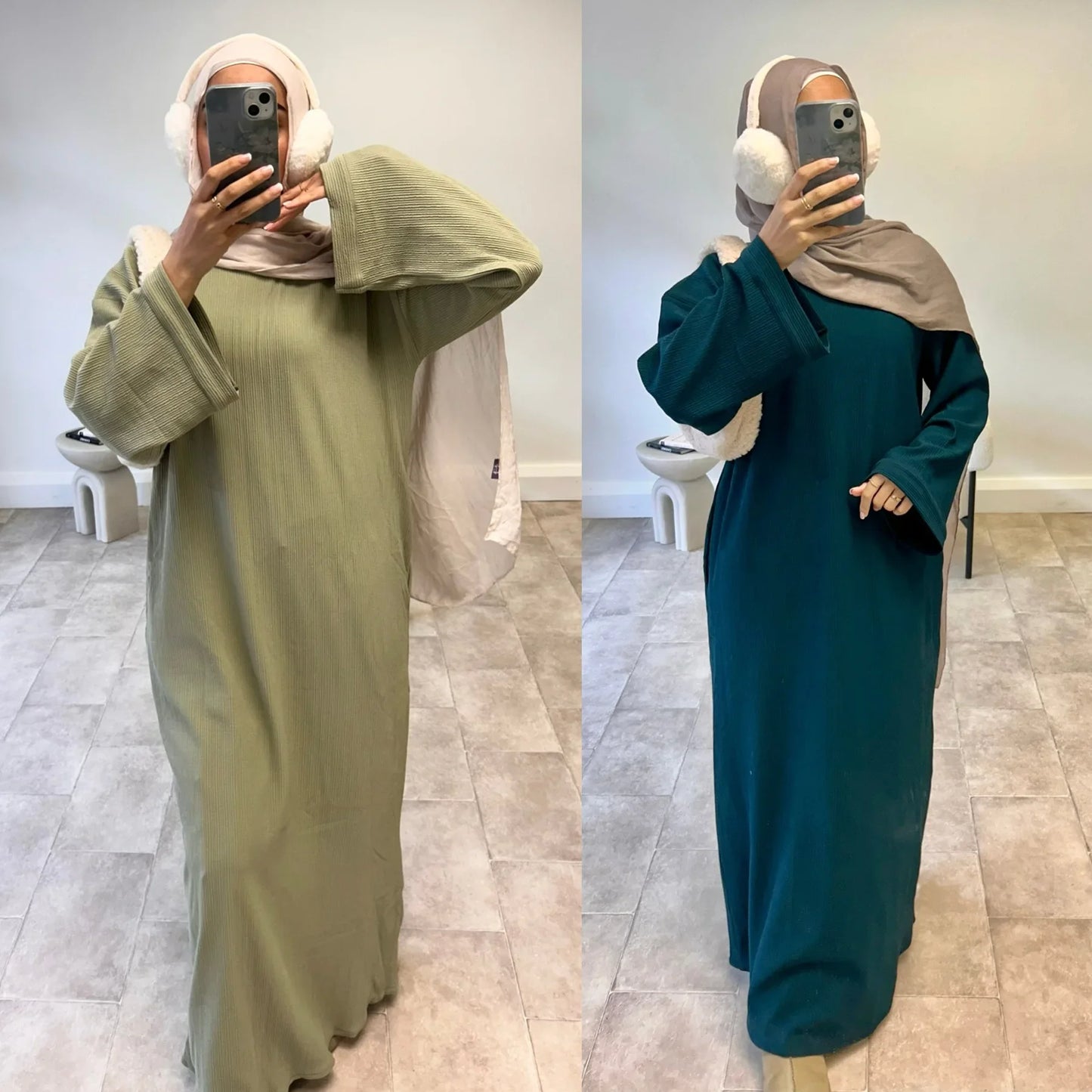 Dubai Style Solid Abaya