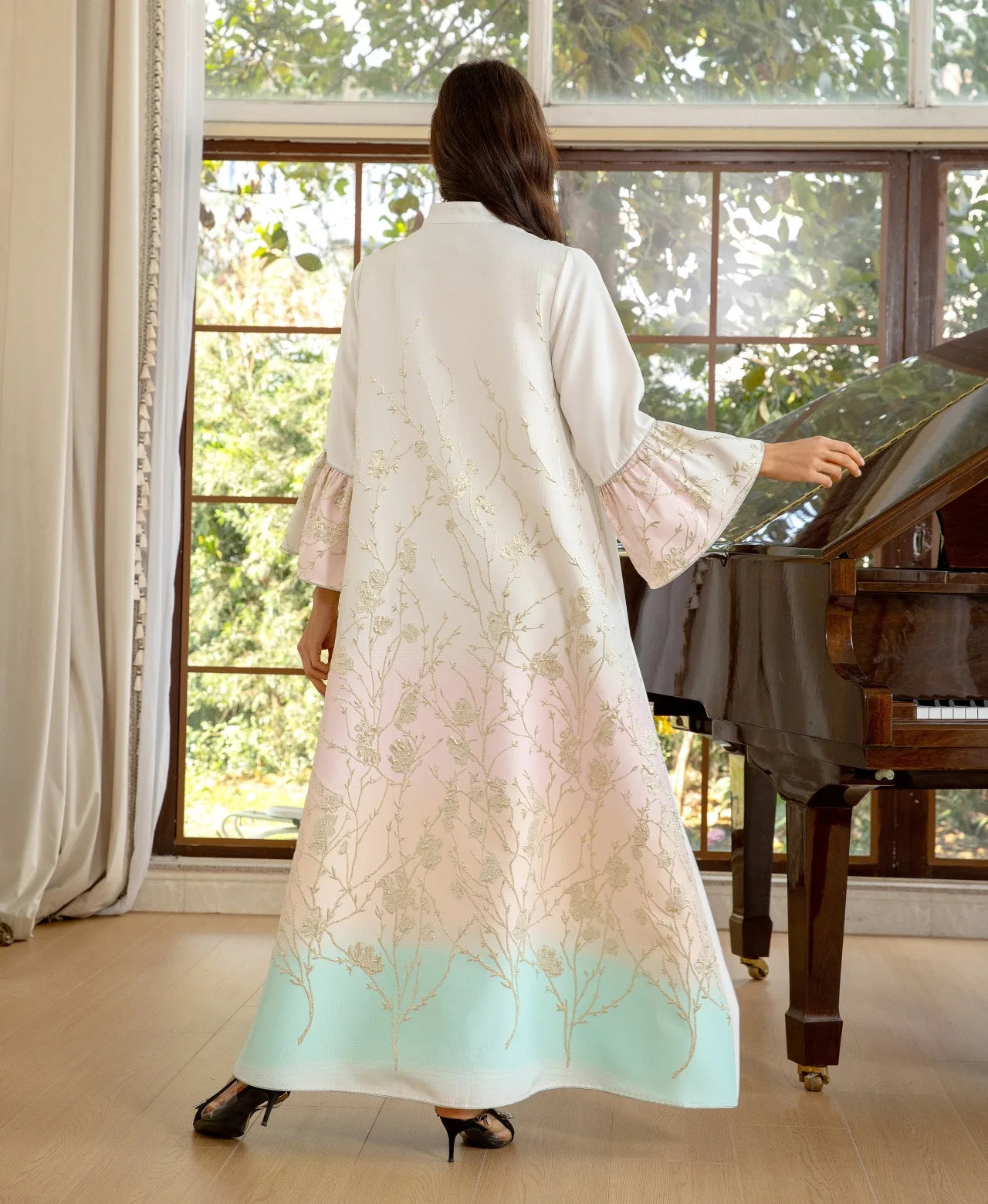 Muslim Dress Elegant long sleeve Dubai Abaya