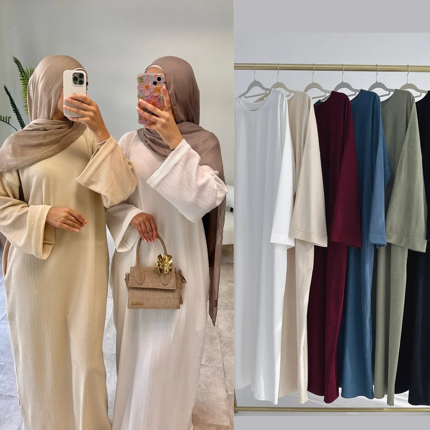 Dubai Style Solid Abaya