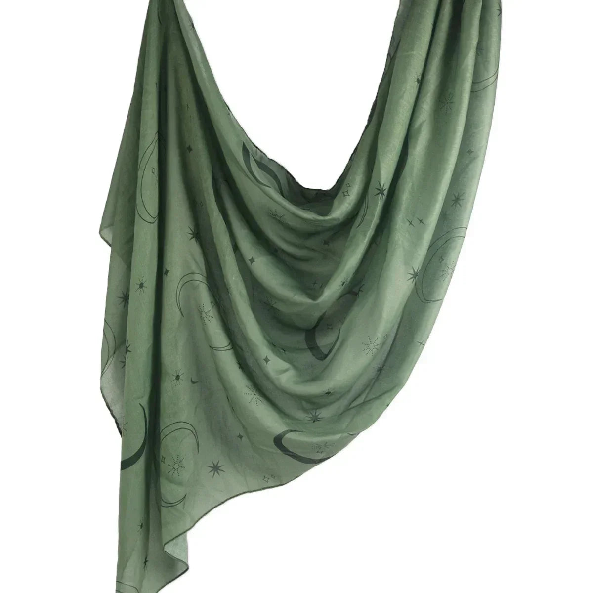 Brushstroke Bloom Hijab - Watercolor Print Breathable Scarf