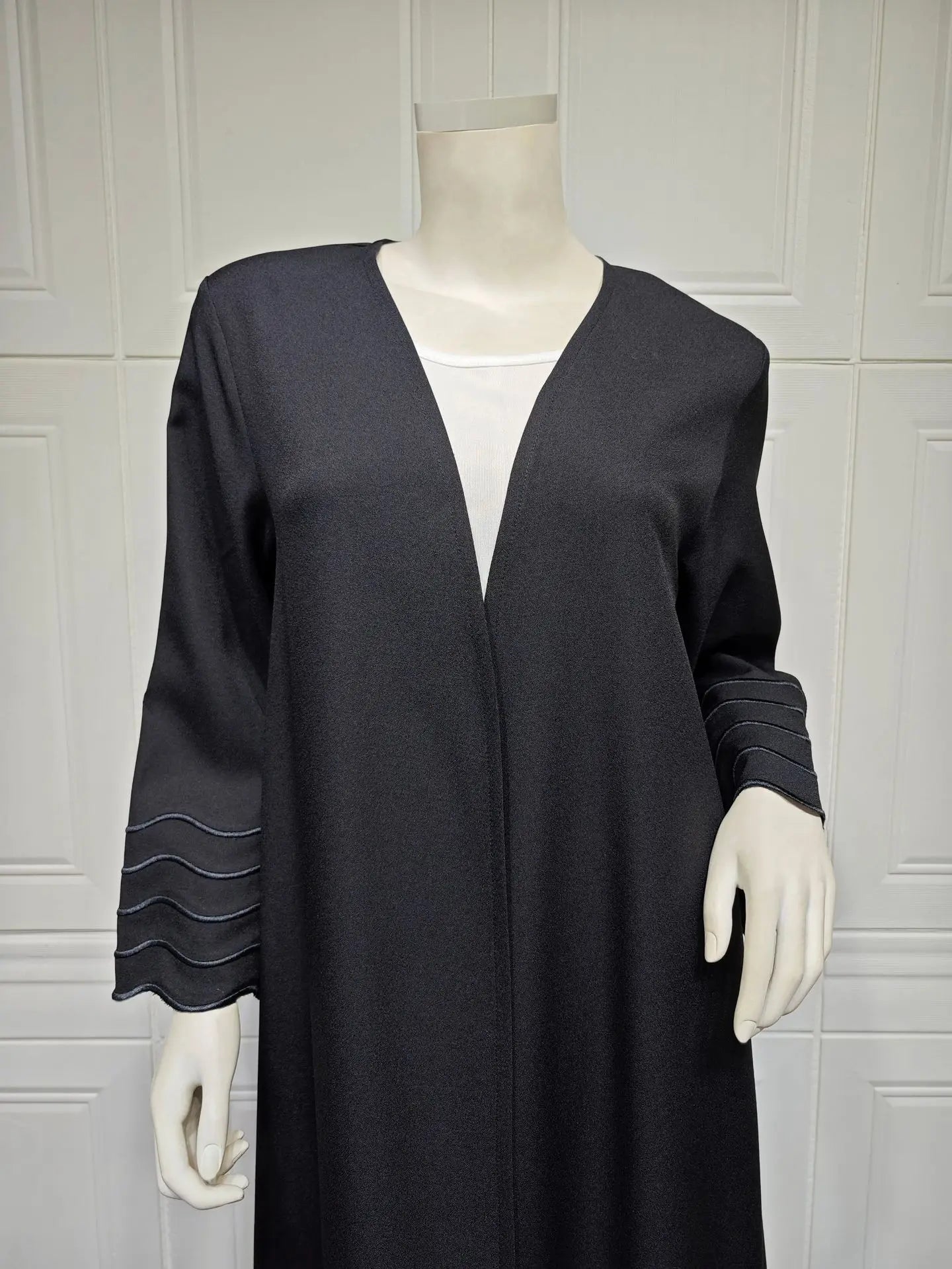 Open Abaya Dubai Style with Scarf