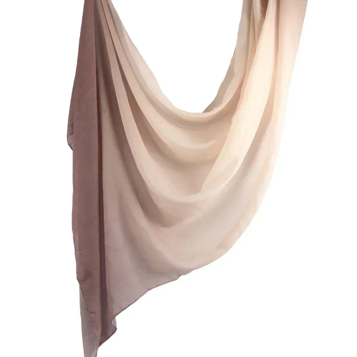 Brushstroke Bloom Hijab - Watercolor Print Breathable Scarf