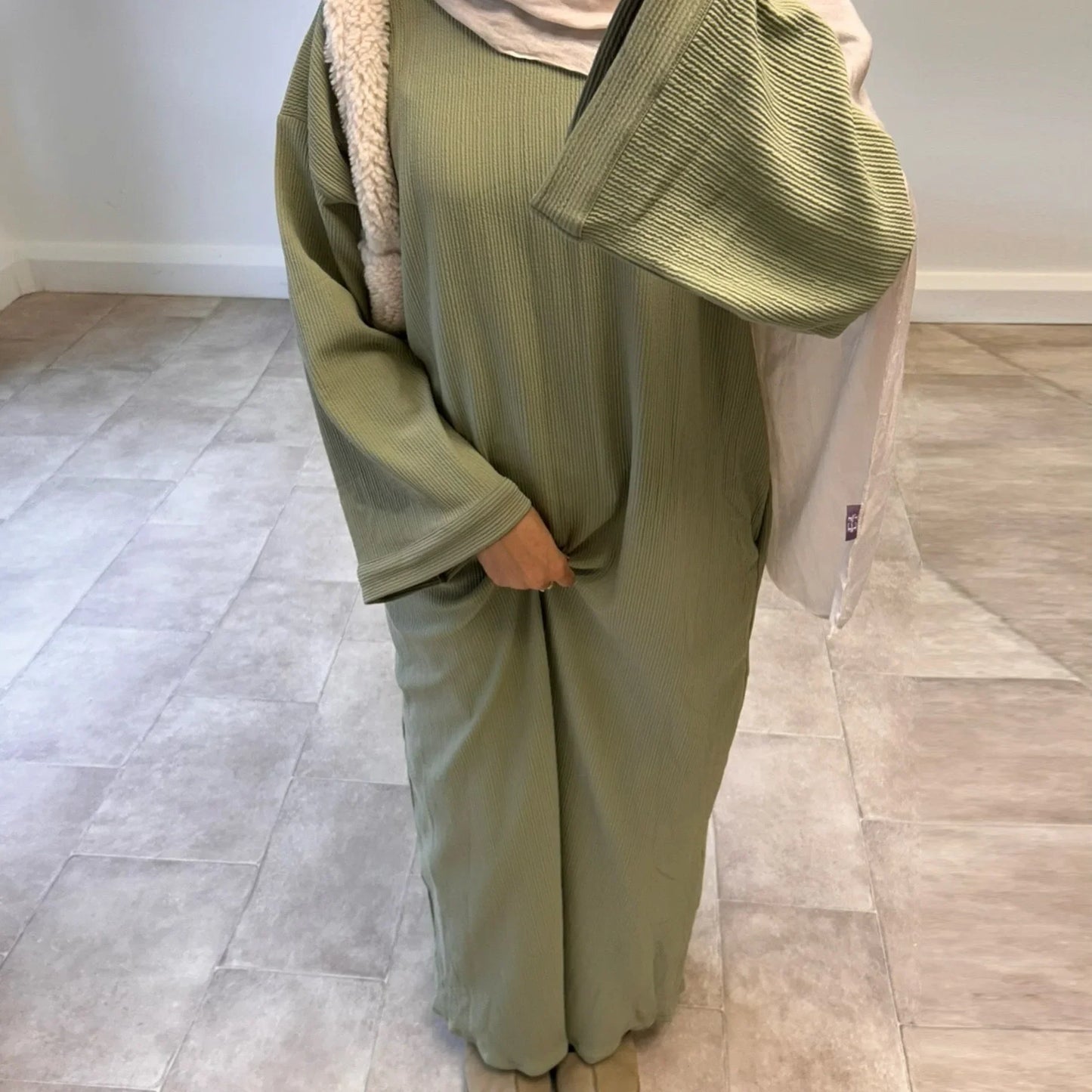 Dubai Style Solid Abaya