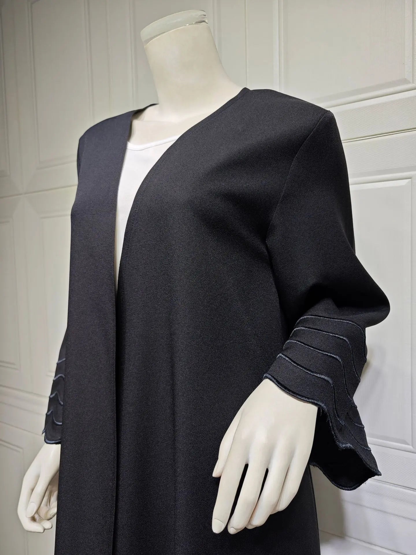 Open Abaya Dubai Style with Scarf