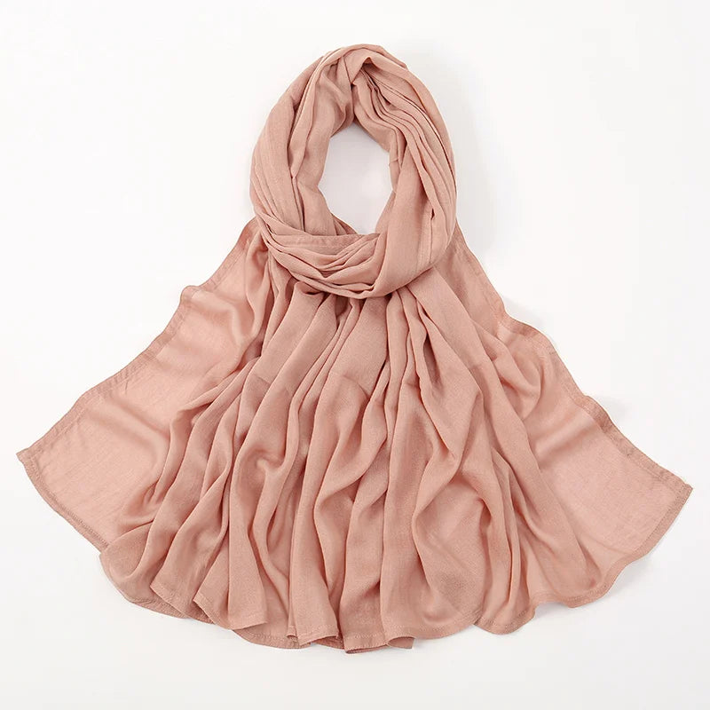 Plain Modal Cotton Hijab Shawl