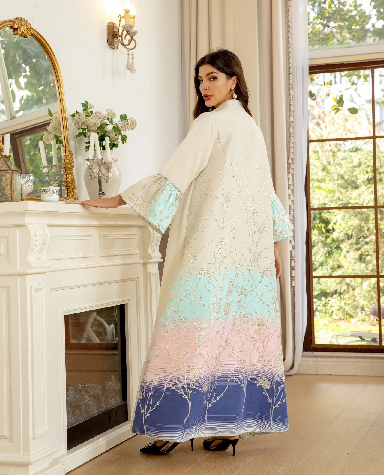 Muslim Dress Elegant long sleeve Dubai Abaya