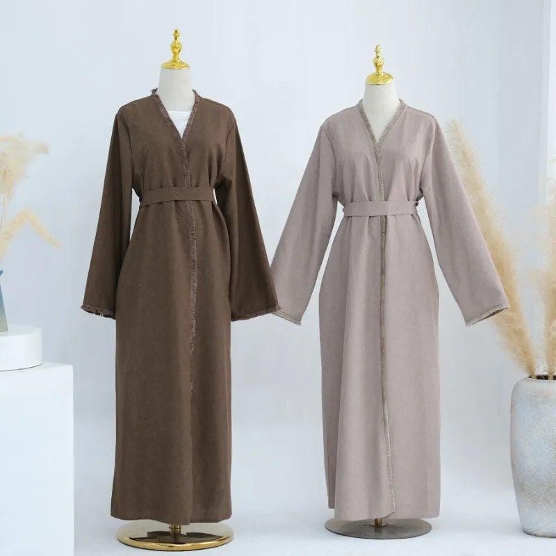 Luxury Tassel Abaya Kaftan Dress