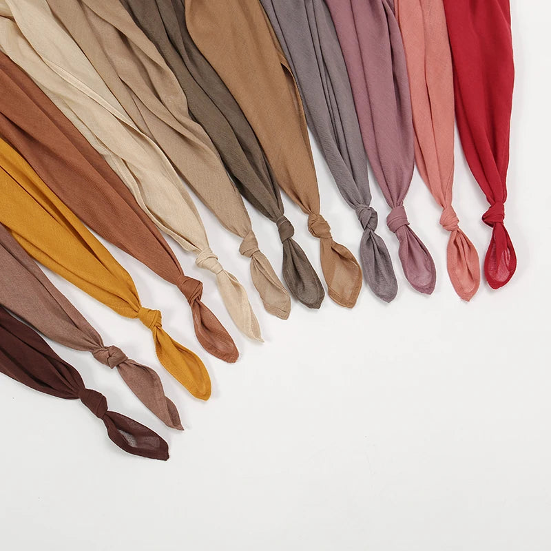Plain Modal Cotton Hijab Shawl