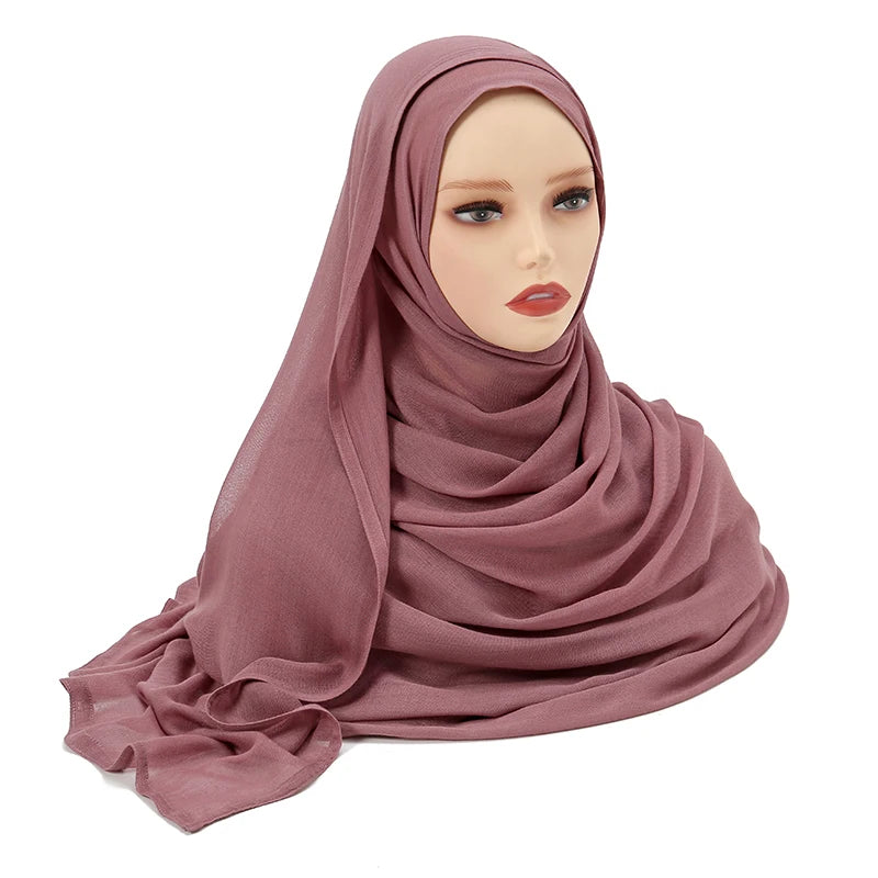 Plain Modal Cotton Hijab Shawl