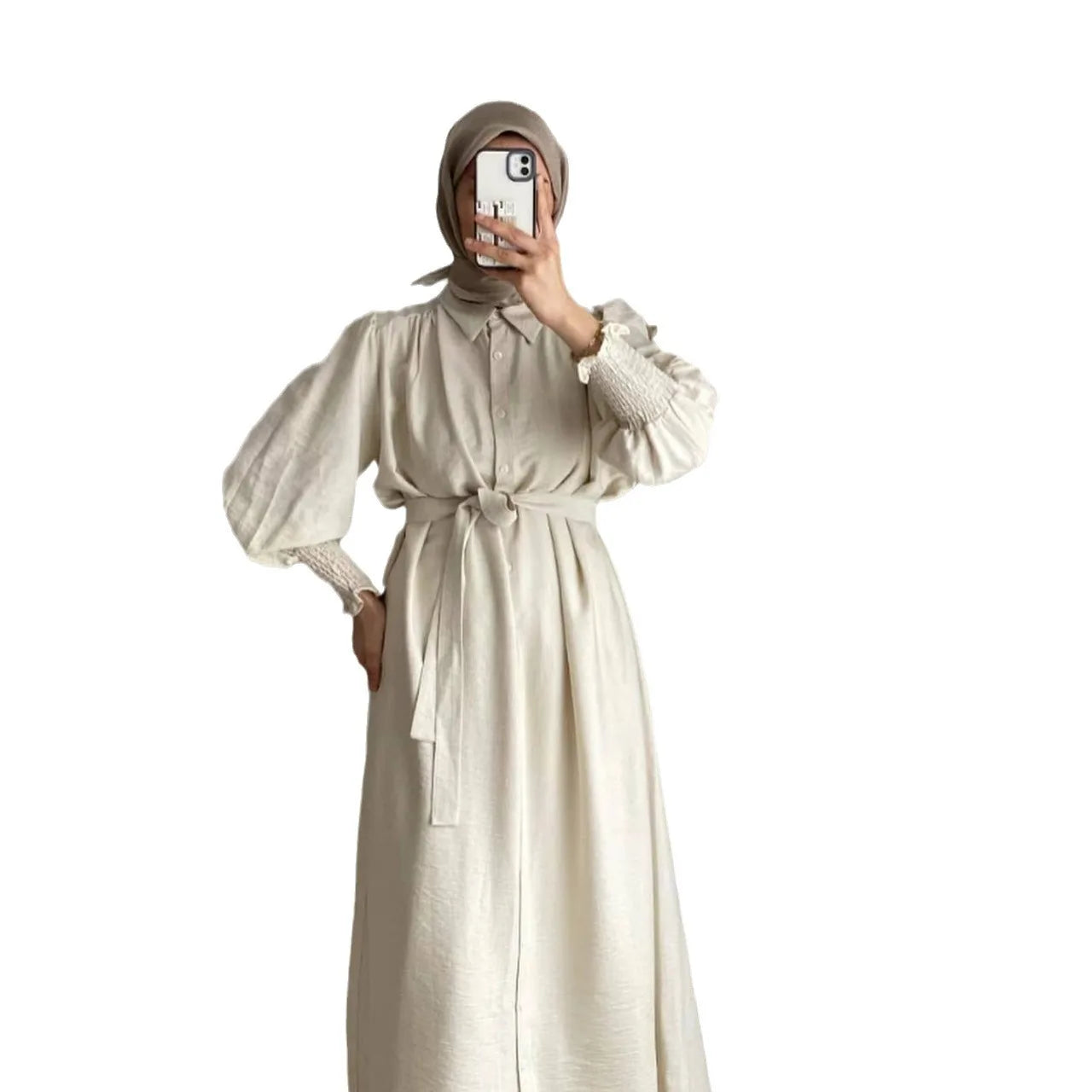 Lace-Up Jalabiya Abaya