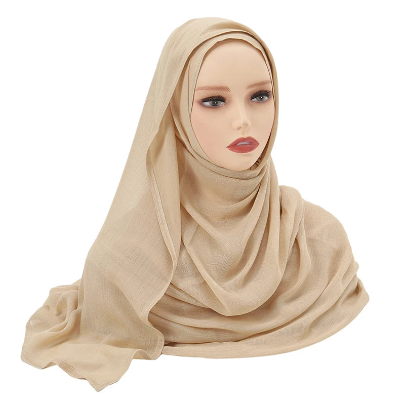 Plain Modal Cotton Hijab Shawl