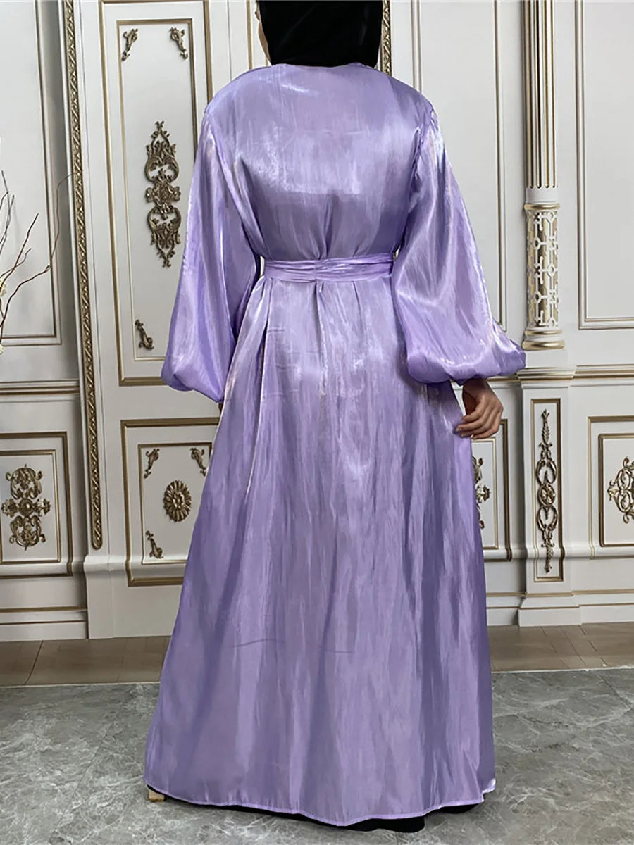 Modest Ramadan Abaya - Purple Kaftan