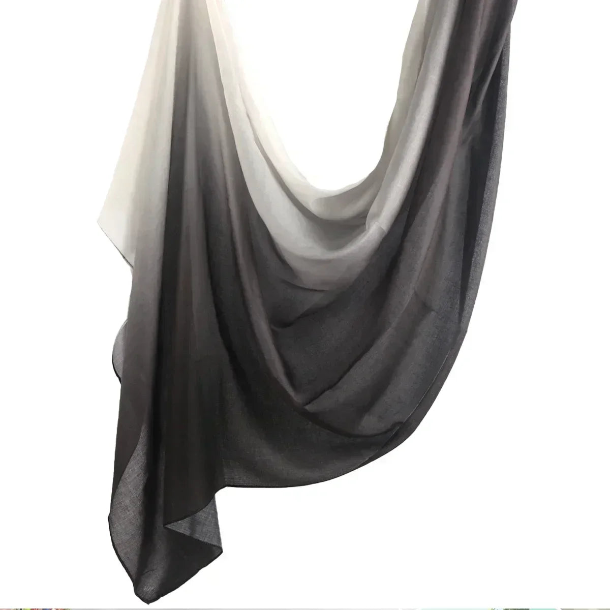 Brushstroke Bloom Hijab - Watercolor Print Breathable Scarf