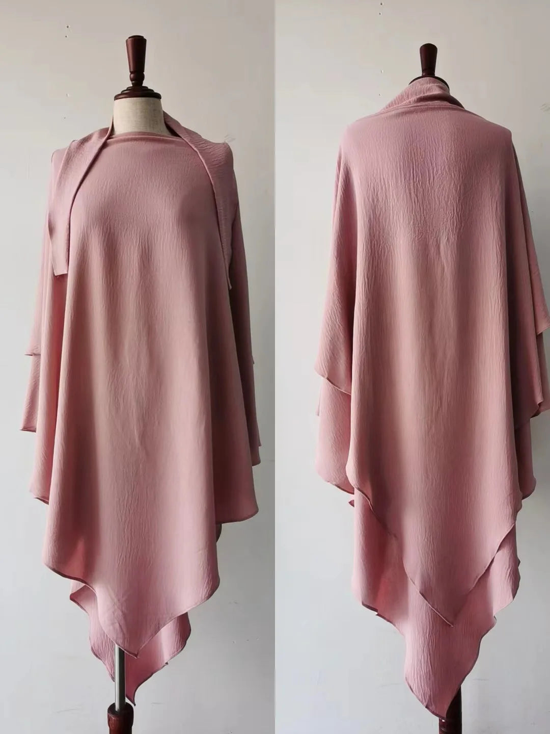 Moroccan Style Khimar – Double Layer Flowing Hijab