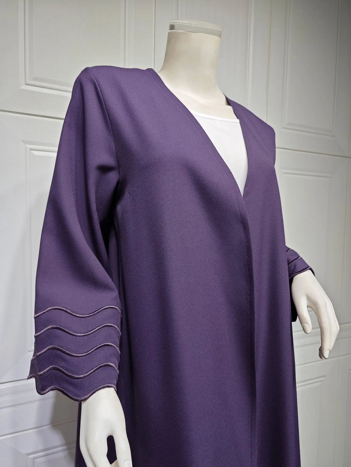 Open Abaya Dubai Style with Scarf