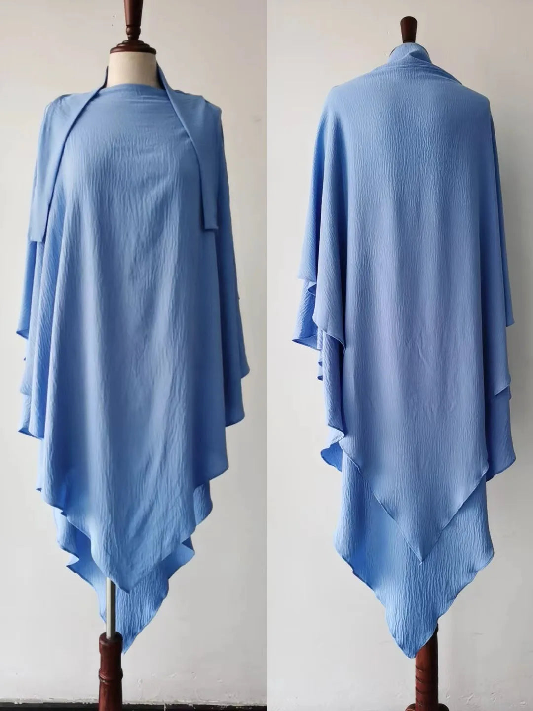 Moroccan Style Khimar – Double Layer Flowing Hijab
