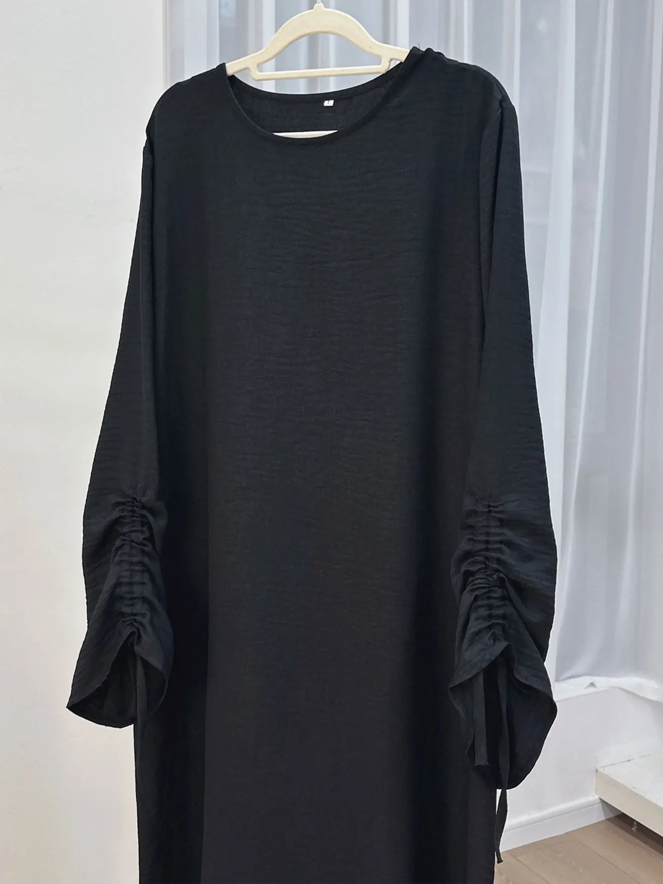 Lace-Up Sleeve Modest Abaya