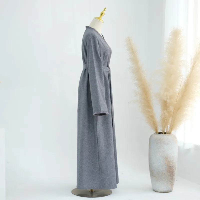 Luxury Tassel Abaya Kaftan Dress
