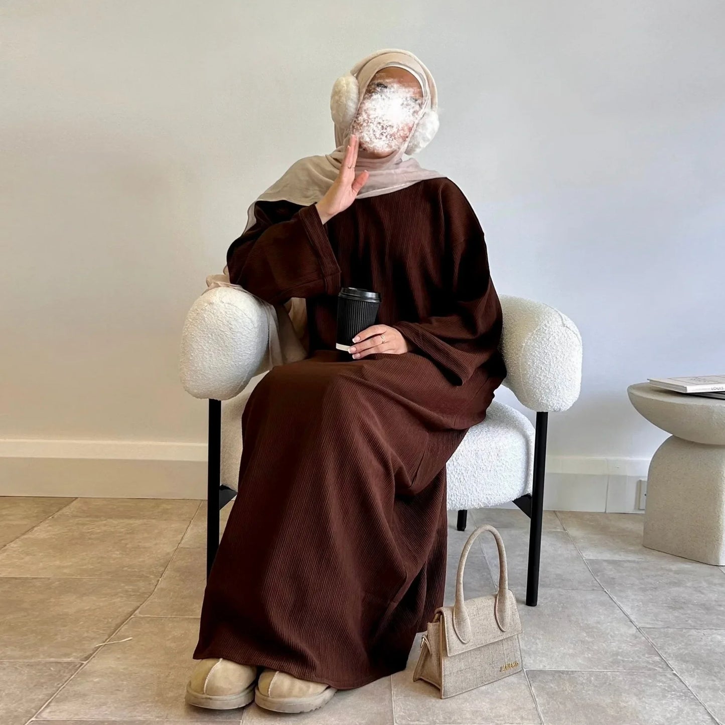 Dubai Style Solid Abaya
