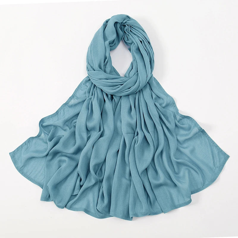 Plain Modal Cotton Hijab Shawl