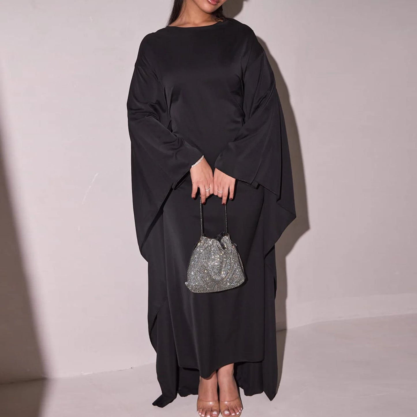Luxury Satin Dubai Abaya Dress