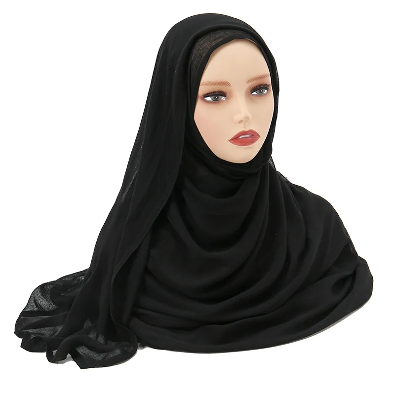 Plain Modal Cotton Hijab Shawl