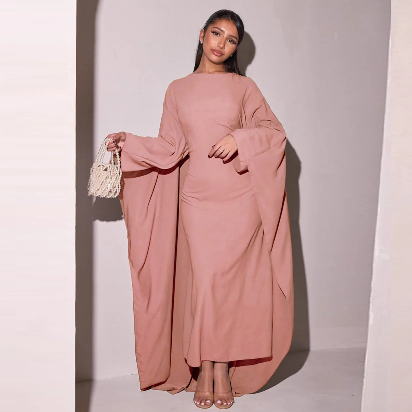 Luxury Satin Dubai Abaya Dress