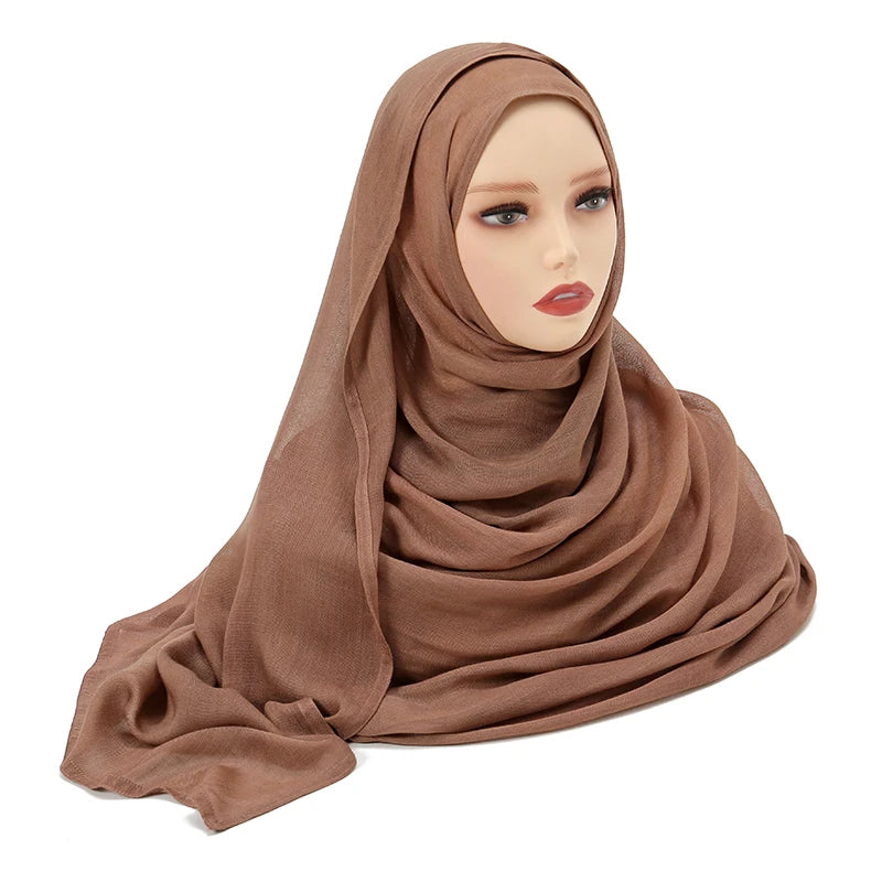 Plain Modal Cotton Hijab Shawl
