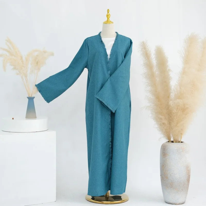 Luxury Tassel Abaya Kaftan Dress