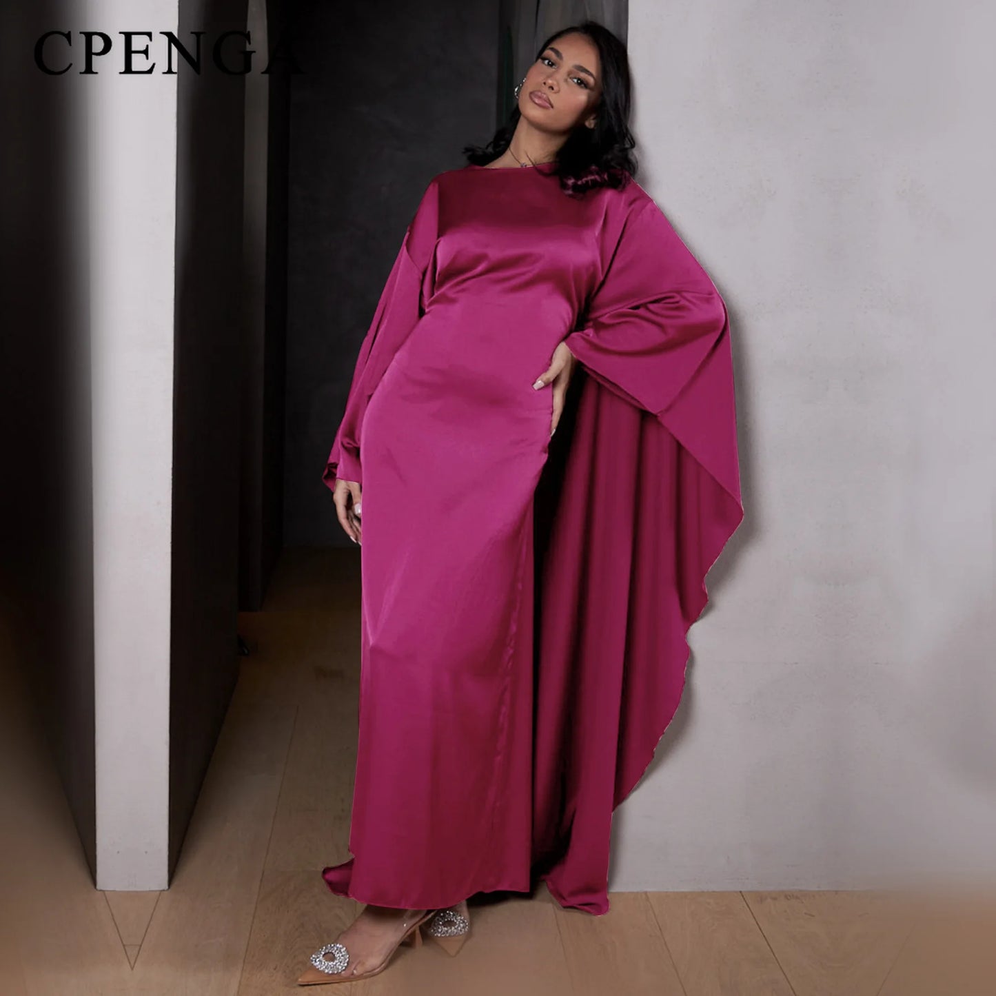 Luxury Satin Dubai Abaya Dress
