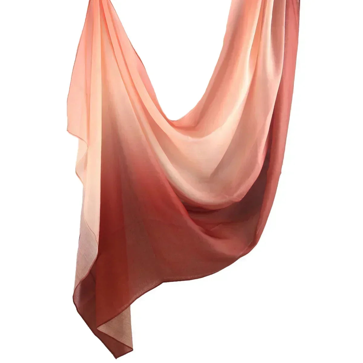 Brushstroke Bloom Hijab - Watercolor Print Breathable Scarf