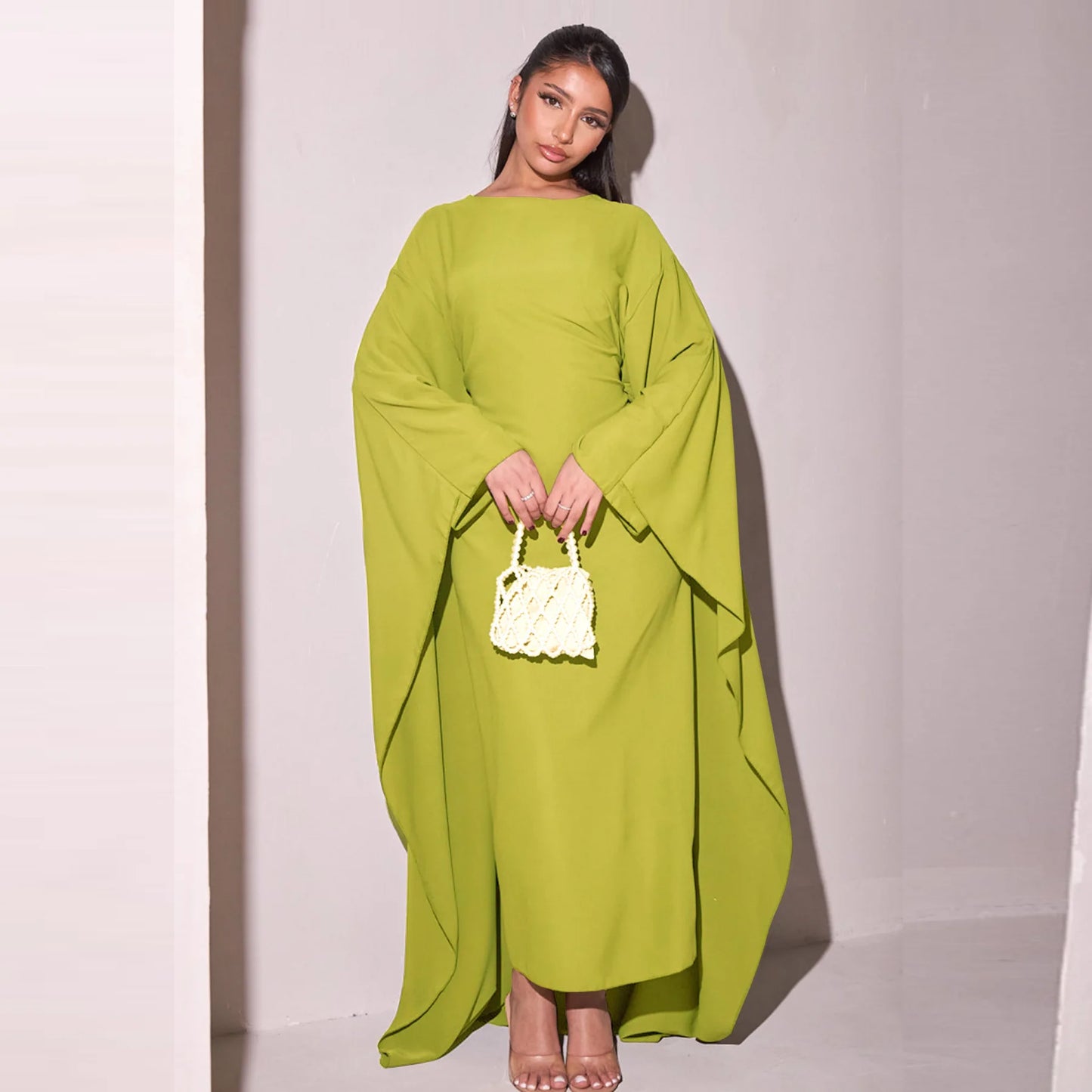 Luxury Satin Dubai Abaya Dress