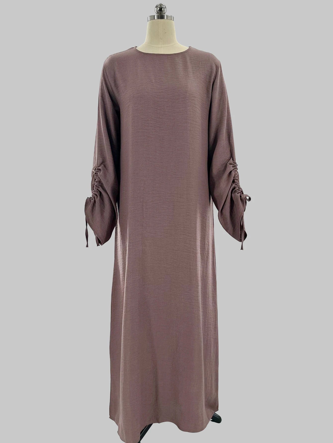 Lace-Up Sleeve Modest Abaya