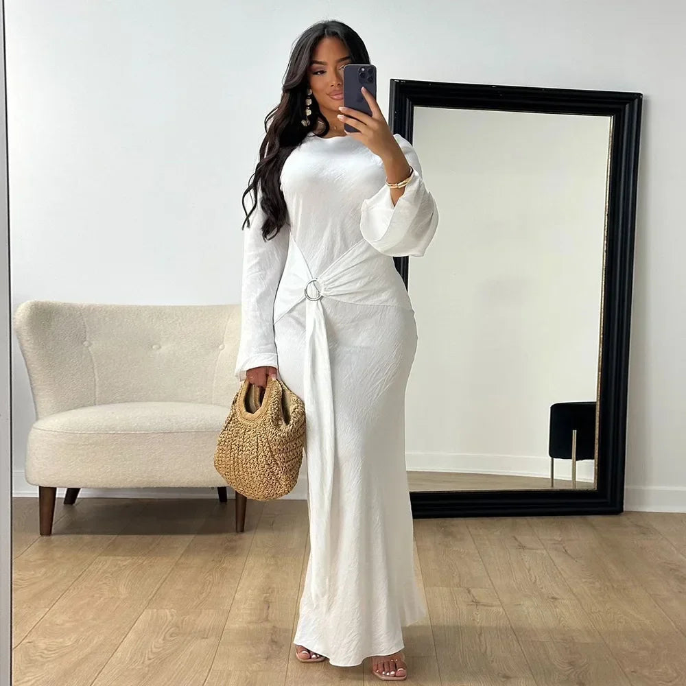 Luxury Tassel Abaya Kaftan Dress