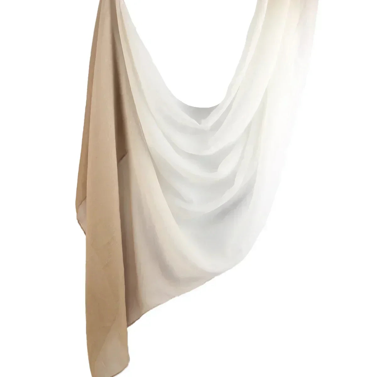 Brushstroke Bloom Hijab - Watercolor Print Breathable Scarf