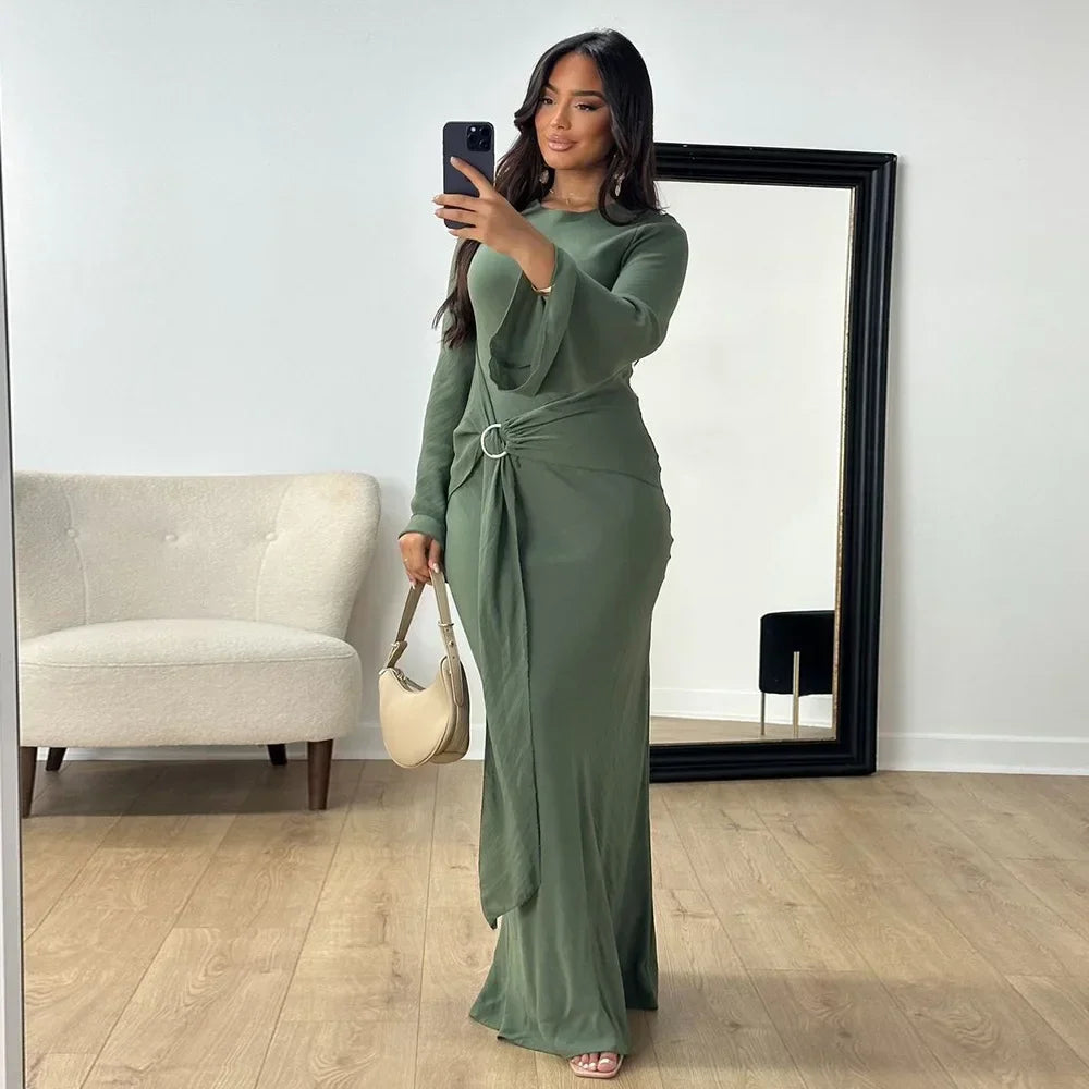 Luxury Tassel Abaya Kaftan Dress